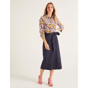 Boden Blue Pevensie Pencil Wrap Skirt